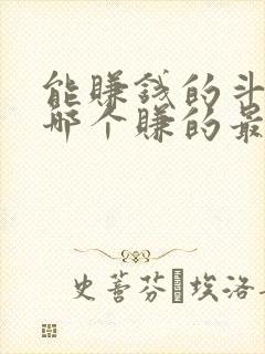 能赚钱的斗地主哪个赚的最多