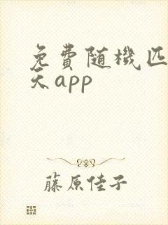 免费随机匹配聊天app