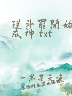 从斗罗开始逆天成神 txt