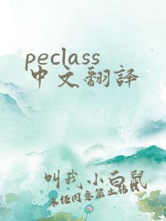 peclass中文翻译