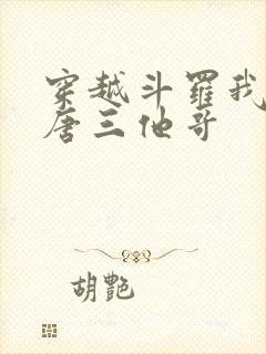 穿越斗罗我成了唐三他哥