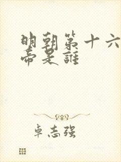 明朝第十六位皇帝是谁