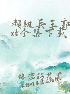 超级兵王郭璞txt全集下载