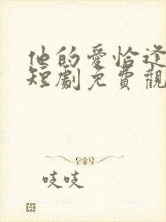 他的爱恰逢其时短剧免费观看全集