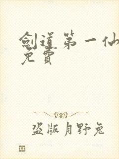 剑道第一仙阅读免费