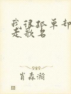 我很孤单却赶不走歌名