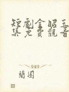 短剧金昭玉醉全集免费观看