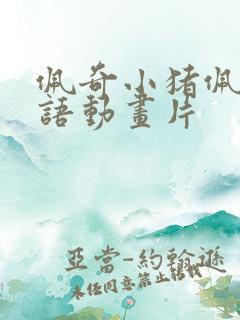 佩奇小猪佩奇英语动画片