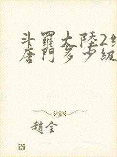 斗罗大陆2绝世唐门多少级