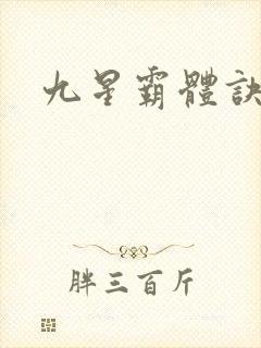 九星霸体诀小说