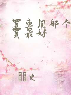 买车用哪个软件买最好