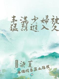 丰满少妇被猛男猛烈进入久久