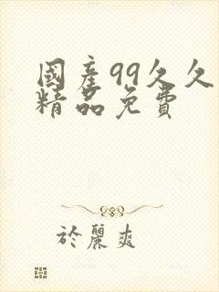 国产99久久久精品免费