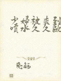 少妇被爽到高潮喷水久久欧美精品日韩