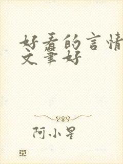 好看的言情小说文笔好