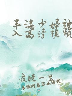 丰满少妇被猛进入高清视频