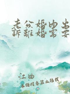 老公婚内出轨起诉离婚需要什么证据