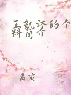 王凯沐的个人资料简介