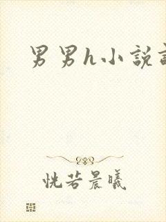 男男h小说调教