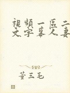 视频一区二区中文字幕人妻日韩