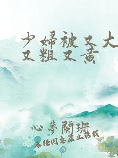 少妇被又大又硬又粗又黄