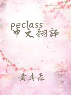 peclass中文翻译
