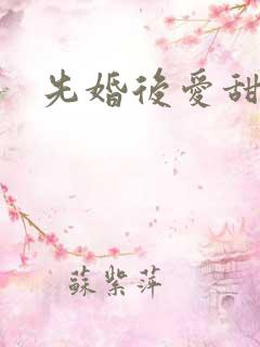 先婚后爱甜宠剧