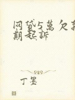 网贷5万欠款逾期起诉