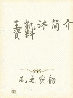 王凯沐简介信息资料