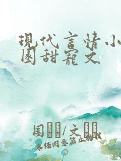 现代言情小说校园甜宠文