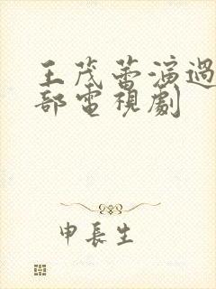 王茂蕾演过的全部电视剧