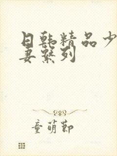 日韩精品少妇人妻系列