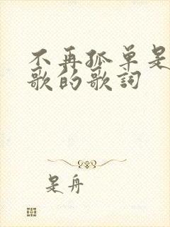 不再孤单是哪首歌的歌词