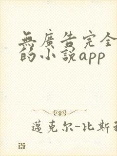 无广告完全免费的小说app