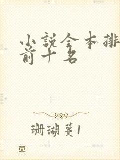 小说全本排行榜前十名