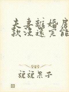 夫妻离婚房子贷款没还完能过户么