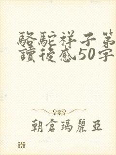 骆驼祥子第一章读后感50字