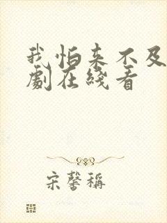 我怕来不及电视剧在线看