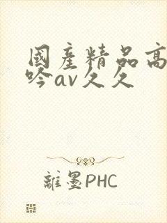 国产精品高潮呻吟av久久