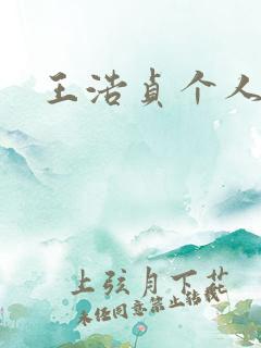 王浩贞个人简介