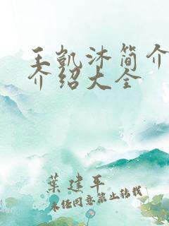 王凯沐简介信息介绍大全