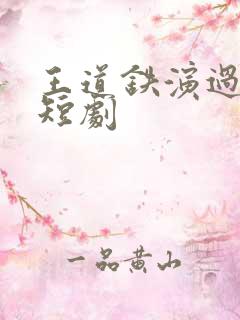 王道铁演过哪些短剧