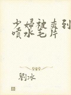 少妇被爽到高潮喷水毛片