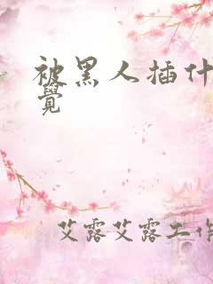 被黑人插什么感觉