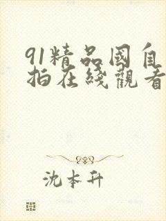 91精品国自产拍在线观看