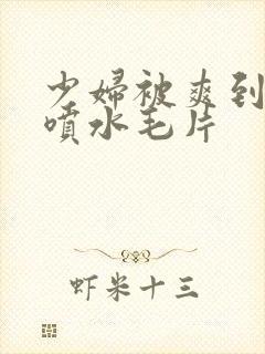 少妇被爽到高潮喷水毛片