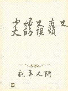 少妇又爽又色又大的视频