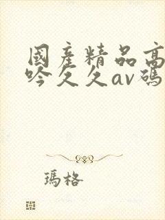 国产精品高潮呻吟久久av码