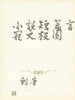 小说短篇言情甜宠文校园