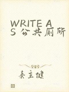 WRITE AS 公共厕所